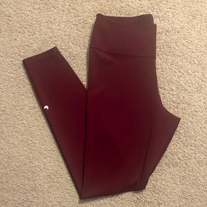 Nike Burgundy Leggings
